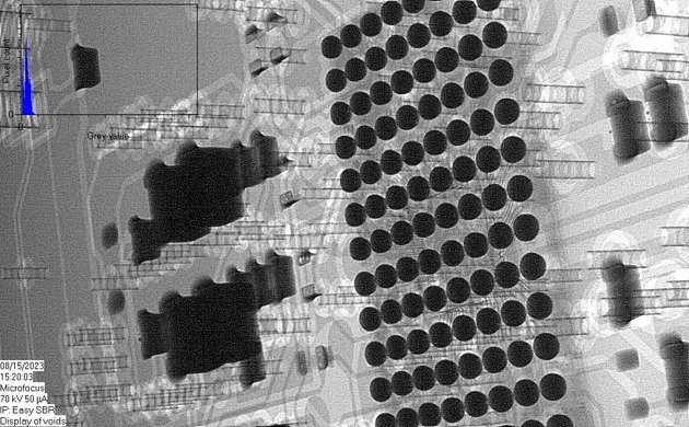 BGA Bauteile im Röntgen